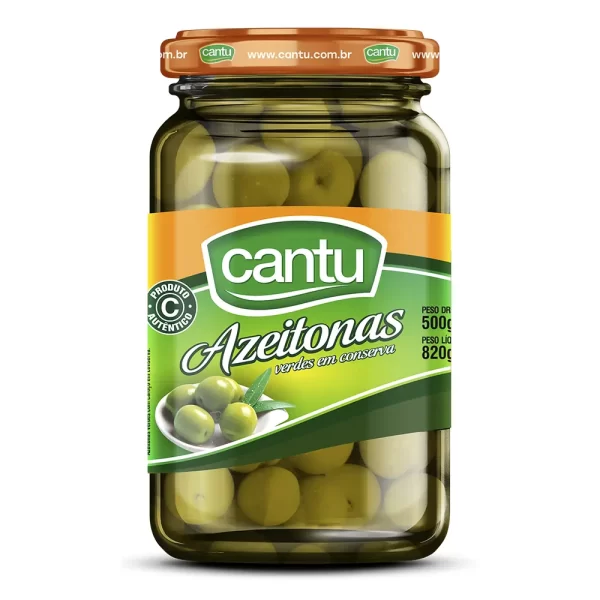 Azeitona com caroço 500g Cantu Alimentos