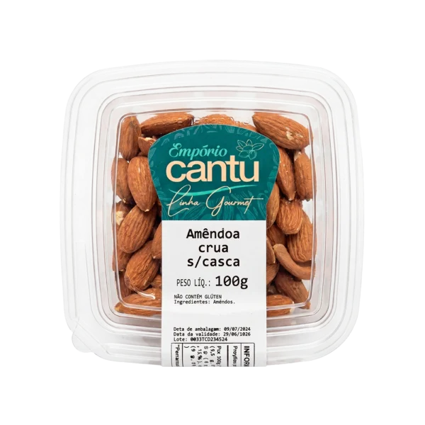 Amendoa crua sem casca 100g