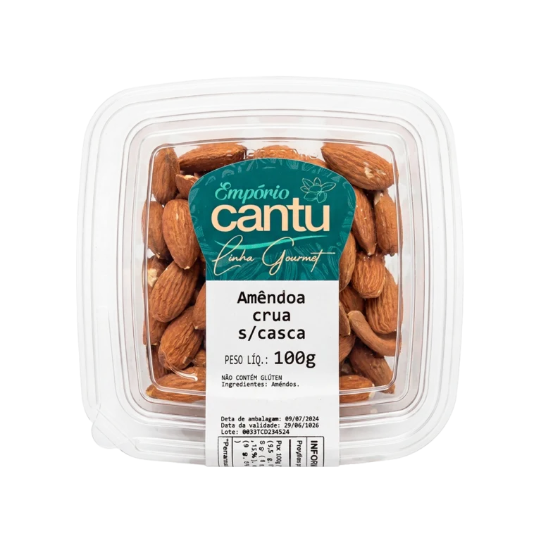Amendoa crua sem casca 100g