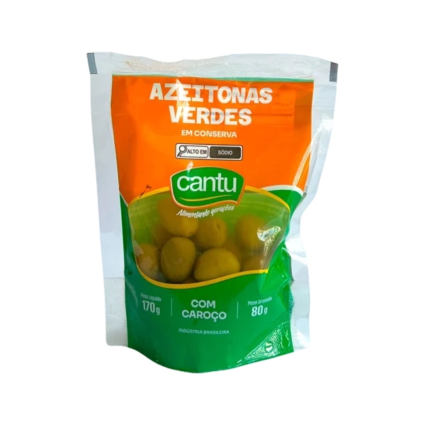 Azeitonas verde com caroço 170g