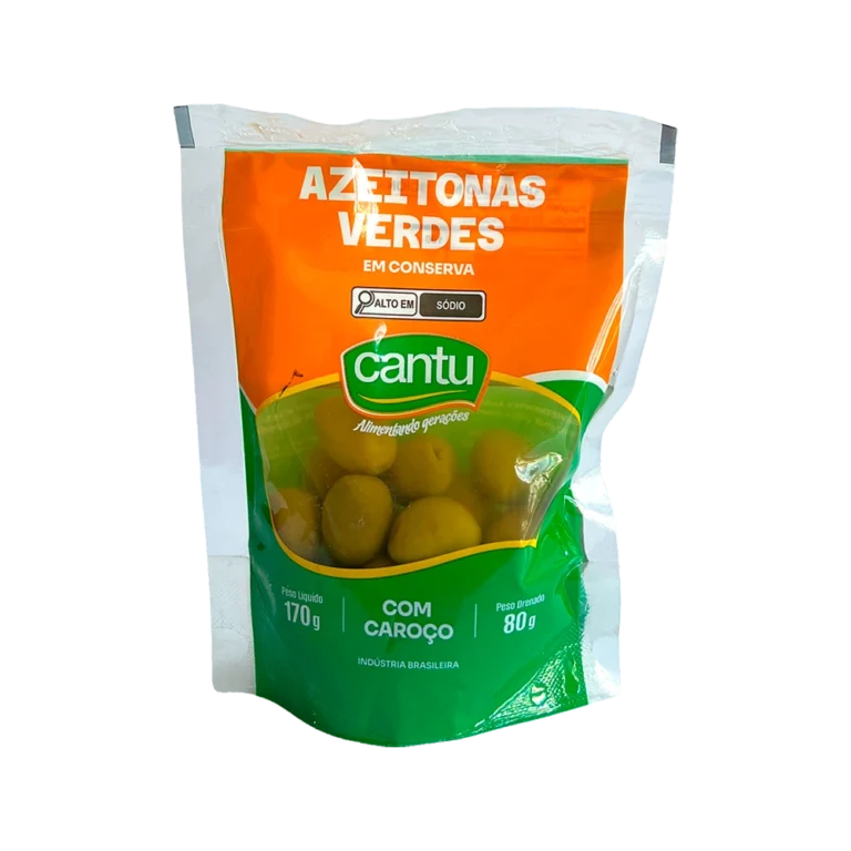 Azeitonas verde com caroço 170g