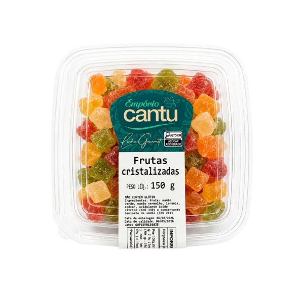 Frutas cristalizadas 150g