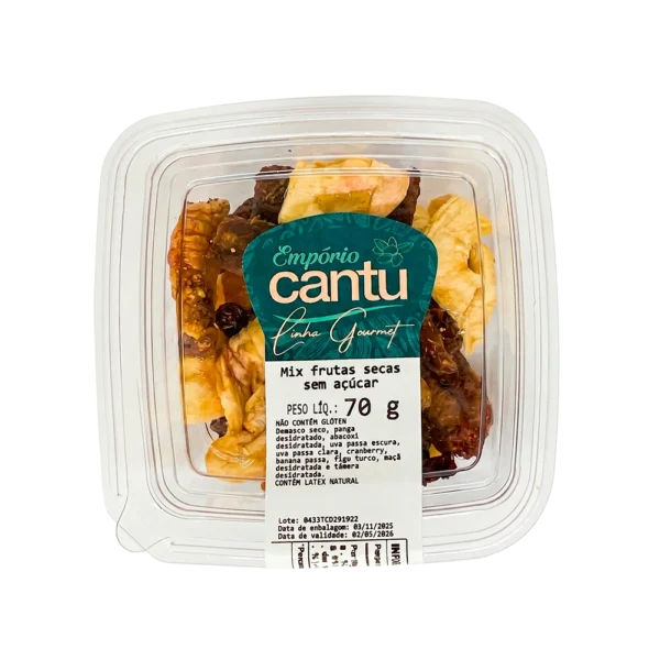 Mix de frutas secas sem açucar 70g