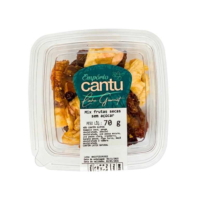 Mix de frutas secas sem açucar 70g