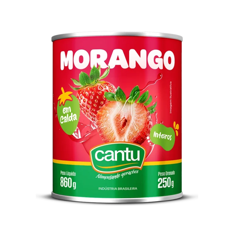 Morango enlatado 860g
