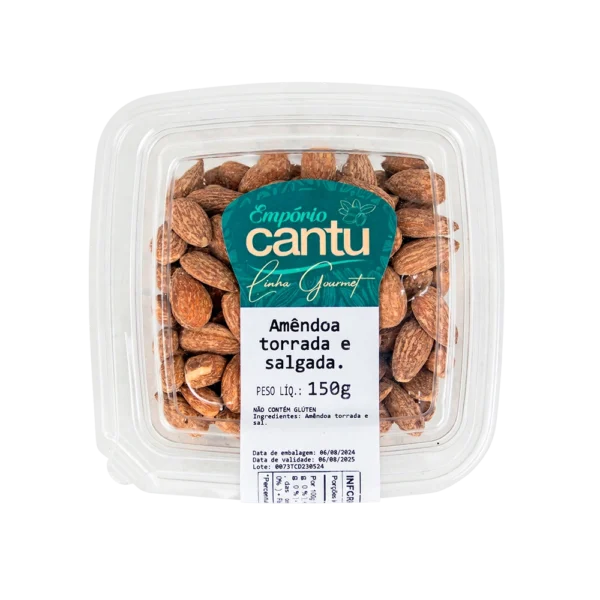 amendoa torrada e salgada 150g