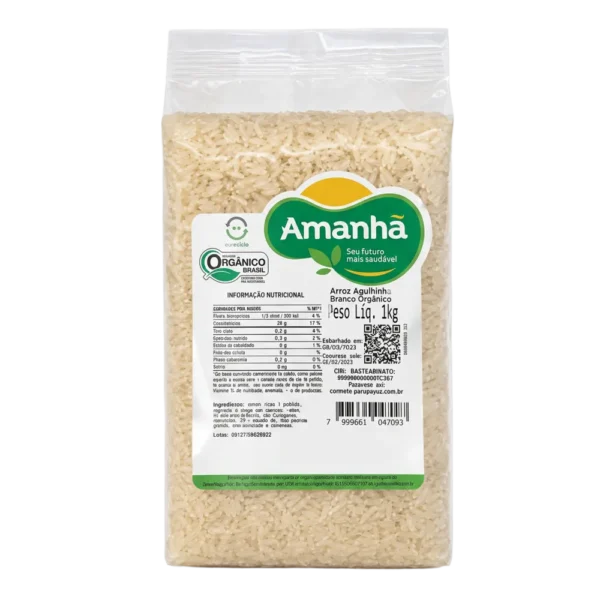 Arroz agulhinha tipo 1 orgânico 1 kg