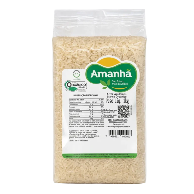 Arroz agulhinha tipo 1 orgânico 1 kg