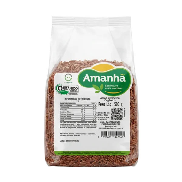 Arroz vermelho orgânico 500g