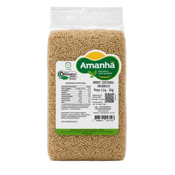 arroz integral orgânico 1 kg