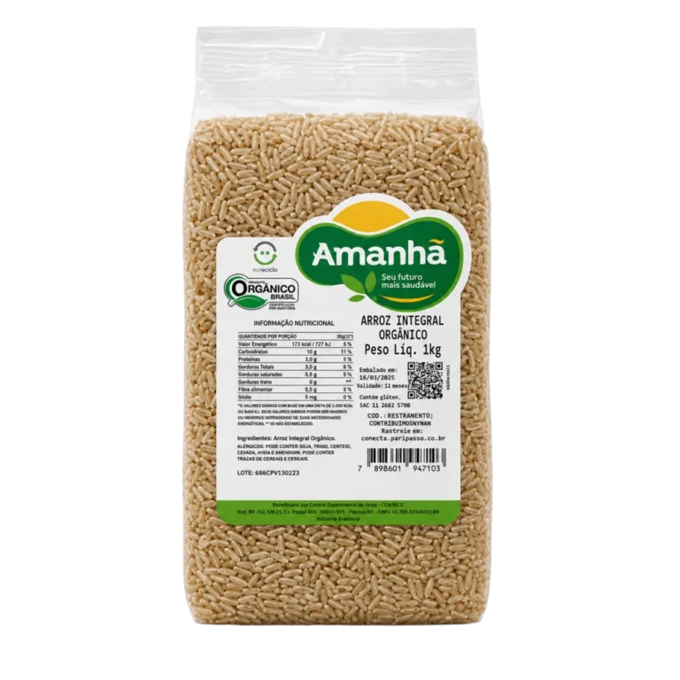 arroz integral orgânico 1 kg